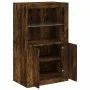 Sideboard mit LED-Lichtern aus geräucherter Eichen-Ingenieurholz. von , Schließfächer und Lagerschränke - Ref: Foro24-836627,...