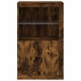 Sideboard mit LED-Lichtern aus geräucherter Eichen-Ingenieurholz. von , Schließfächer und Lagerschränke - Ref: Foro24-836627,...