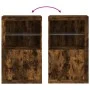 Sideboard mit LED-Lichtern aus geräucherter Eichen-Ingenieurholz. von , Schließfächer und Lagerschränke - Ref: Foro24-836627,...
