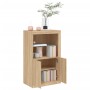 Sideboard mit LED-Lichtern aus Eichenholz in Sonoma-Eiche. von , Schließfächer und Lagerschränke - Ref: Foro24-836625, Preis:...