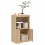 Sideboard mit LED-Lichtern aus Eichenholz in Sonoma-Eiche. von , Schließfächer und Lagerschränke - Ref: Foro24-836625, Preis:...