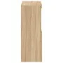 Aparador con luces LED madera de ingeniería roble Sonoma by , Lockers and storage cabinets - Ref: Foro24-836625, Price: 74,69...