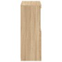 Aparador con luces LED madera de ingeniería roble Sonoma by , Lockers and storage cabinets - Ref: Foro24-836625, Price: 76,85...