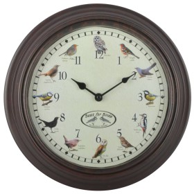 Esschert Design Uhr mit Vogelstimmen von Esschert Design, Wanduhren - Ref: Foro24-428846, Preis: 22,41 €, Rabatt: %