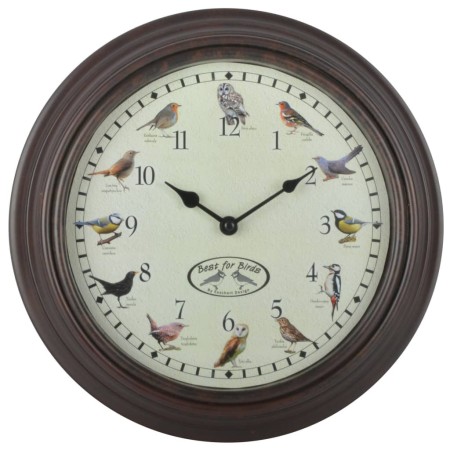 Esschert Design Uhr mit Vogelstimmen von Esschert Design, Wanduhren - Ref: Foro24-428846, Preis: 22,41 €, Rabatt: %
