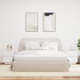 Mesitas de noche con luces LED 2 uds madera ingeniería blanca de , Mesitas de noche - Ref: Foro24-836736, Precio: 126,34 €, D...