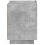 Mesita de noche con luces LED madera ingeniería gris hormigón by , Nightstands - Ref: Foro24-836741, Price: 64,67 €, Discount: %