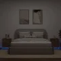 Mesitas de noche luces LED 2 uds madera ingeniería roble marrón by , Nightstands - Ref: Foro24-836748, Price: 95,46 €, Discou...