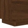 Mesitas de noche luces LED 2 uds madera ingeniería roble marrón by , Nightstands - Ref: Foro24-836748, Price: 95,46 €, Discou...
