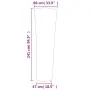 vidaxL Abdeckung für Turmheizgerät Oxford 420D Schwarz 86x47x241cm von , Abdeckungen für Gartenmöbel - Ref: Foro24-359689, Pr...