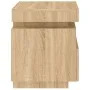 Nachttisch mit LED-Lichtern in Sonoma-Eiche 40x39x48,5 cm von , Nachttische - Ref: Foro24-836788, Preis: 64,07 €, Rabatt: %