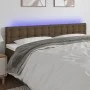 Cabecero con LED de tela marrón oscuro 180x5x78/88 cm de , Cabeceros y pies de cama - Ref: Foro24-3122063, Precio: 75,43 €, D...