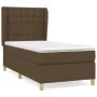 Box spring bed with dark brown fabric mattress 90x200 cm by , Beds and slatted bases - Ref: Foro24-3128816, Price: 342,37 €, ...