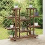 Blumenständer mit Rädern aus massivem Tannenholz 110x25x115 cm von , Topfständer - Ref: Foro24-362859, Preis: 69,80 €, Rabatt: %