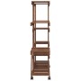 Soporte de flores con ruedas madera maciza abeto 110x25x115 cm de , Soportes para macetas - Ref: Foro24-362859, Precio: 64,09...