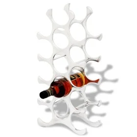 Botellero para 15 botellas de aluminio plateado de , Botelleros - Ref: Foro24-242331, Precio: 56,46 €, Descuento: %