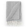Manta en espiguilla de algodón gris 160x210 cm de vidaXL, Mantas - Ref: Foro24-245319, Precio: 26,72 €, Descuento: %