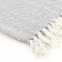 Graue Fischgrätdecke aus Baumwolle, 160 x 210 cm von vidaXL, Decken - Ref: Foro24-245319, Preis: 26,20 €, Rabatt: %