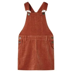 Cognacfarbenes Cord-Kinderkleid 128 von , Kinderkleider - Ref: Foro24-13922, Preis: 11,57 €, Rabatt: %