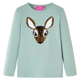 Children's long-sleeved t-shirt mint medium 104 by , Kids T-shirts - Ref: Foro24-14185, Price: 8,98 €, Discount: %