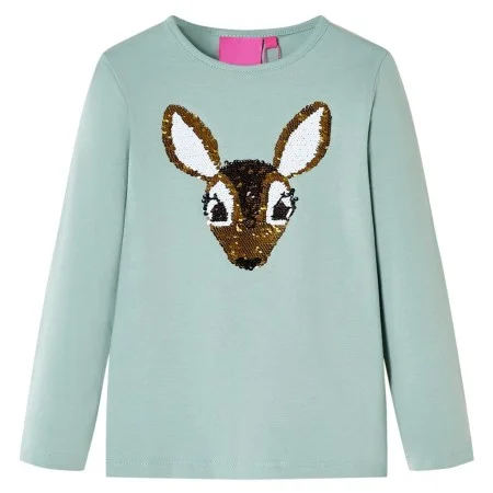 Kinder-Langarm-T-Shirt Mint Medium 104 von , Kinder-T-Shirts - Ref: Foro24-14185, Preis: 8,98 €, Rabatt: %