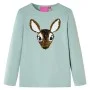 Camiseta infantil de manga larga menta medio 128 de , Camisetas para niños - Ref: Foro24-14187, Precio: 8,98 €, Descuento: %