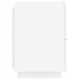 Bedside table with LED lights white engineered wood by , Nightstands - Ref: Foro24-836735, Price: 77,79 €, Discount: %