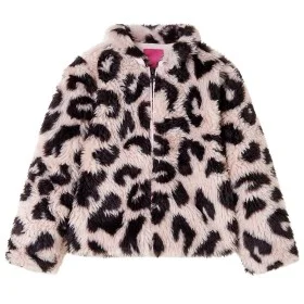 Light pink synthetic fur children's coat 116 by , Children's outerwear - Ref: Foro24-14456, Price: 16,00 €, Discount: %