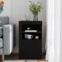 Black engineered wood sideboard with LED lights by , Lockers and storage cabinets - Ref: Foro24-836632, Price: 66,14 €, Disco...