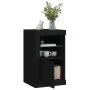 Black engineered wood sideboard with LED lights by , Lockers and storage cabinets - Ref: Foro24-836632, Price: 66,14 €, Disco...