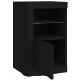 Black engineered wood sideboard with LED lights by , Lockers and storage cabinets - Ref: Foro24-836632, Price: 67,28 €, Disco...