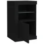 Black engineered wood sideboard with LED lights by , Lockers and storage cabinets - Ref: Foro24-836632, Price: 66,14 €, Disco...