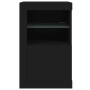 Black engineered wood sideboard with LED lights by , Lockers and storage cabinets - Ref: Foro24-836632, Price: 67,28 €, Disco...