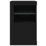 Black engineered wood sideboard with LED lights by , Lockers and storage cabinets - Ref: Foro24-836632, Price: 66,14 €, Disco...