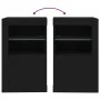 Schwarzes Sideboard aus Holzwerkstoff mit LED-Leuchten von , Schließfächer und Lagerschränke - Ref: Foro24-836632, Preis: 66,...