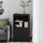 Black engineered wood sideboard with LED lights by , Lockers and storage cabinets - Ref: Foro24-836624, Price: 77,22 €, Disco...