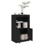 Black engineered wood sideboard with LED lights by , Lockers and storage cabinets - Ref: Foro24-836624, Price: 82,92 €, Disco...
