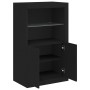 Schwarzes Sideboard aus Holzwerkstoff mit LED-Leuchten von , Schließfächer und Lagerschränke - Ref: Foro24-836624, Preis: 85,...