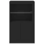 Black engineered wood sideboard with LED lights by , Lockers and storage cabinets - Ref: Foro24-836624, Price: 82,92 €, Disco...
