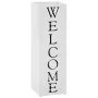 Welcome design umbrella stand white steel by vidaXL, umbrella stands - Ref: Foro24-246797, Price: 32,74 €, Discount: %