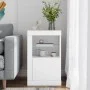 White engineered wood sideboard with LED lights by , Lockers and storage cabinets - Ref: Foro24-836630, Price: 56,77 €, Disco...
