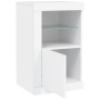 White engineered wood sideboard with LED lights by , Lockers and storage cabinets - Ref: Foro24-836630, Price: 56,30 €, Disco...