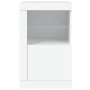 White engineered wood sideboard with LED lights by , Lockers and storage cabinets - Ref: Foro24-836630, Price: 56,30 €, Disco...