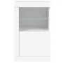 White engineered wood sideboard with LED lights by , Lockers and storage cabinets - Ref: Foro24-836630, Price: 56,77 €, Disco...