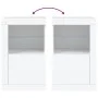 White engineered wood sideboard with LED lights by , Lockers and storage cabinets - Ref: Foro24-836630, Price: 56,77 €, Disco...
