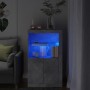 Sideboard with LED lights concrete gray engineered wood by , Lockers and storage cabinets - Ref: Foro24-836626, Price: 75,72 ...