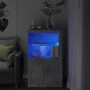 Sideboard with LED lights concrete gray engineered wood by , Lockers and storage cabinets - Ref: Foro24-836626, Price: 73,63 ...