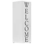 Welcome design umbrella stand white steel by vidaXL, umbrella stands - Ref: Foro24-246797, Price: 32,74 €, Discount: %