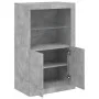 Sideboard with LED lights concrete gray engineered wood by , Lockers and storage cabinets - Ref: Foro24-836626, Price: 73,63 ...