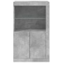 Sideboard with LED lights concrete gray engineered wood by , Lockers and storage cabinets - Ref: Foro24-836626, Price: 75,72 ...